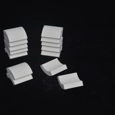 anti-thermal shock mullite ceramic block ceramic quarter tube for oven and furnace  