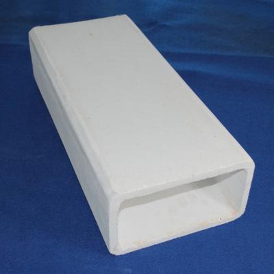 anti-thermal shock mullite ceramic tube large sized mullite square tube