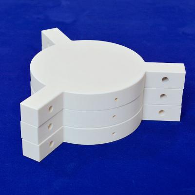  customized fully CNC Engraved 99.7 aluminium oxide ceramic parts for heating element with good strength and insulation  