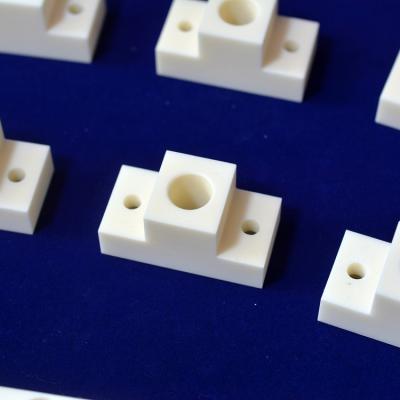  customized fully machined 99.3~99.7 aluminium oxide T shaped ceramic block for heating element with good strength and insulation