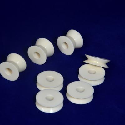 customized mirror polished guiding wheel 99.3~99.7 aluminium oxide wearable guiding wheel with good strength and insulation