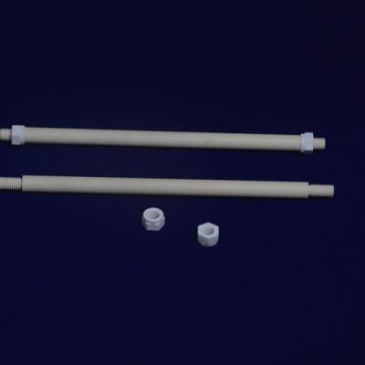 high purity 99 alumina oxide ceramic bar with screw insulated ceramic bar